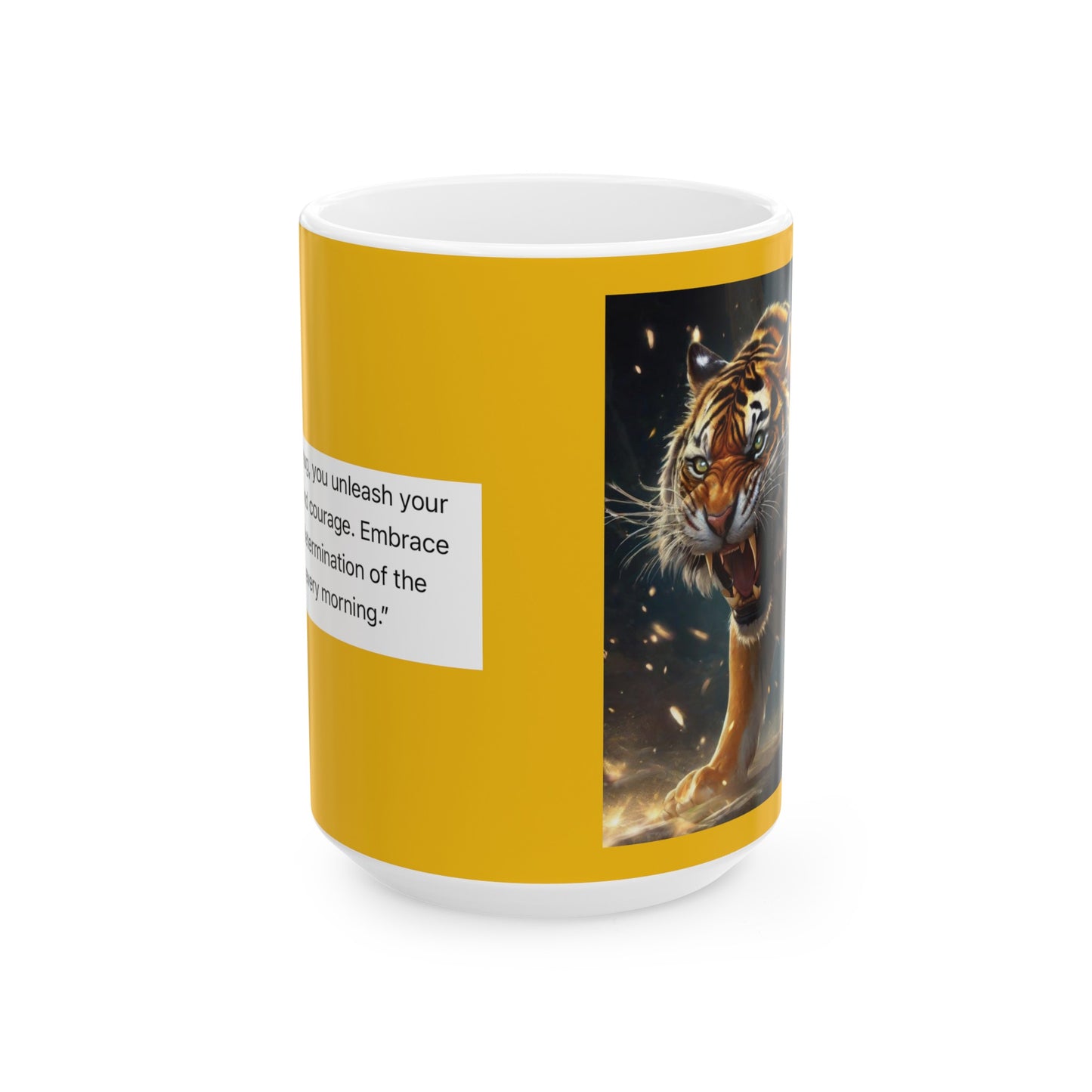 Coffee Mug, (11oz, 15oz) “Untamed Tiger”