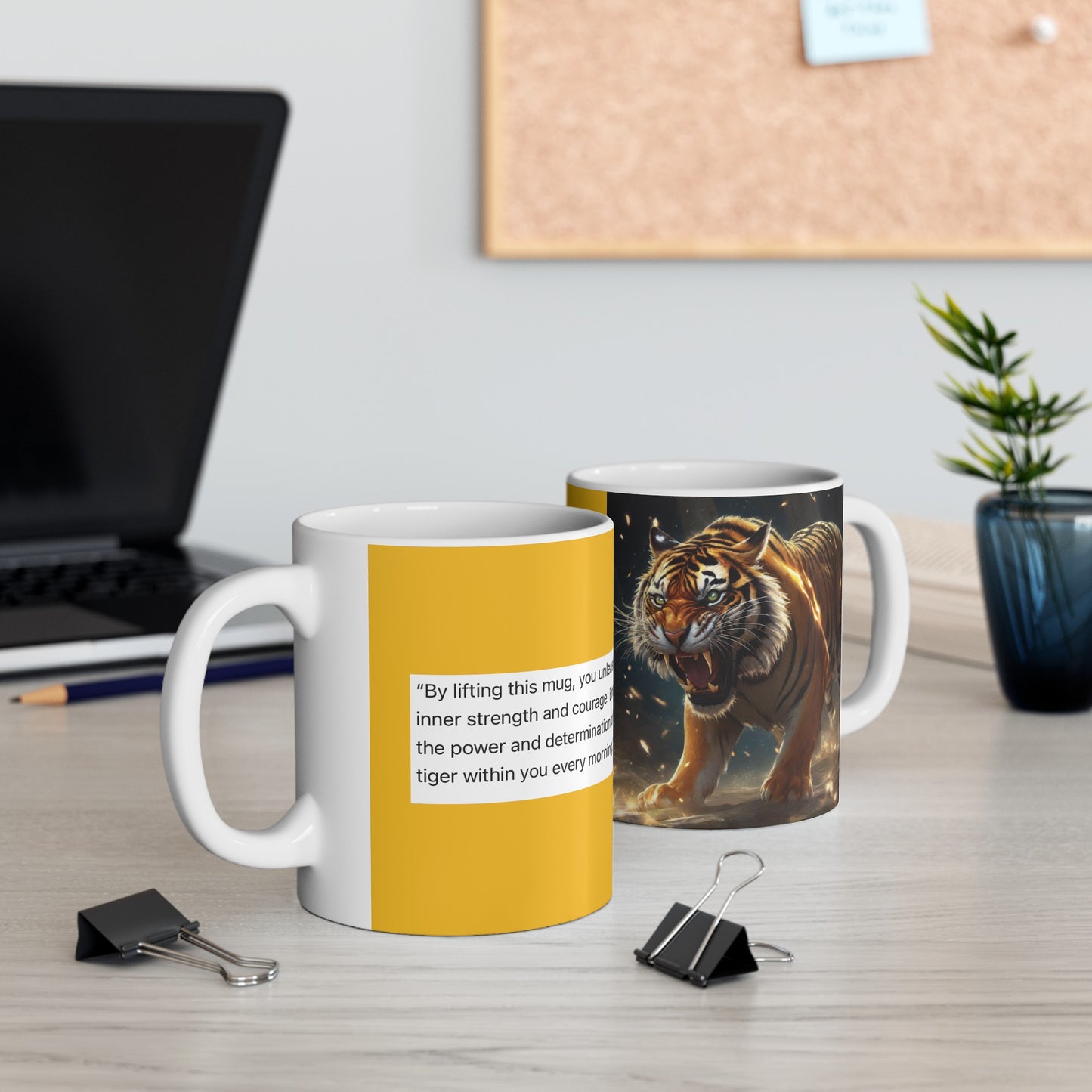 Coffee Mug, (11oz, 15oz) “Untamed Tiger”