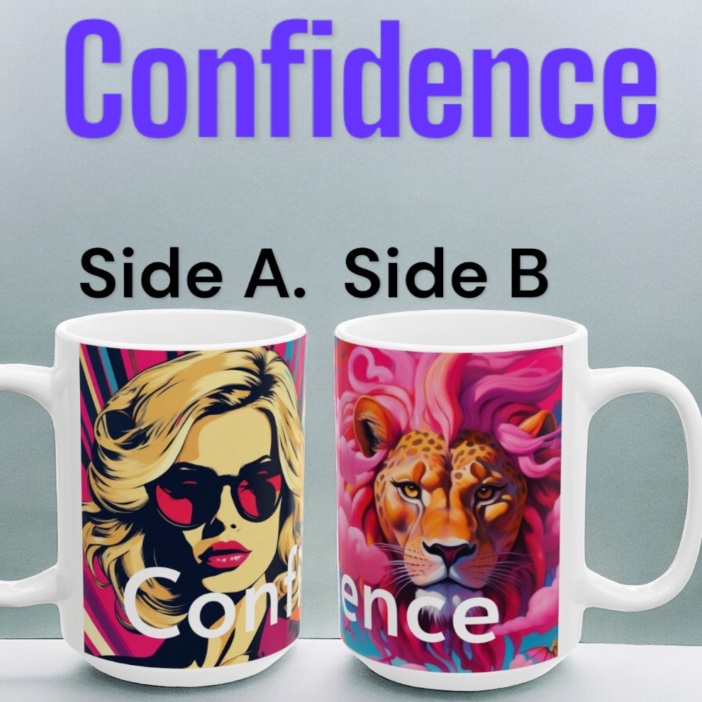 Ceramic Mug, (11oz, 15oz) “Confidence”